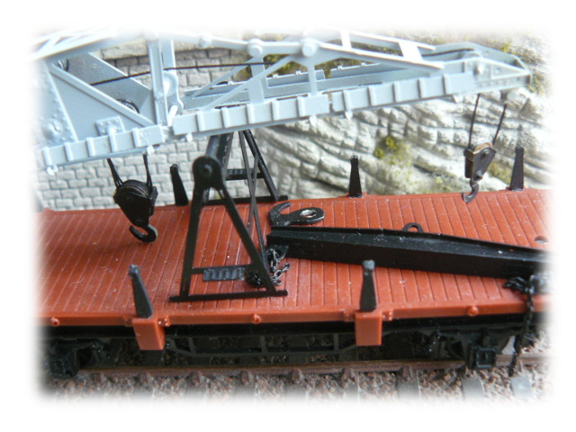 Eléments porte-flèche et agrès pour grue Caillard SMD8001