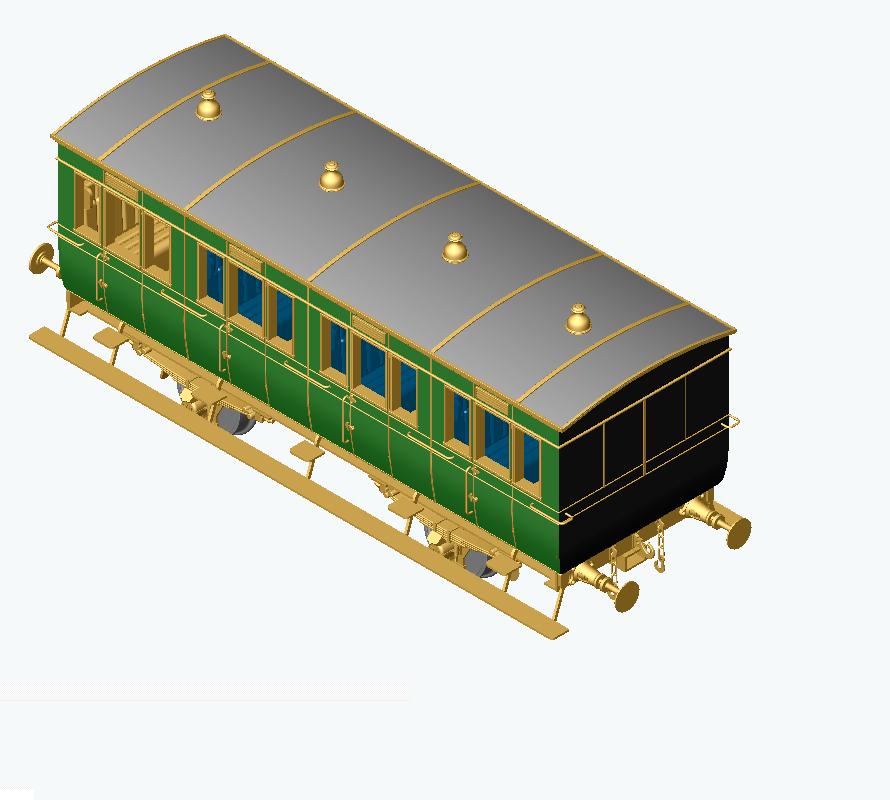 Kit voiture voyageurs ETAT B4 type Bx 1306 à 1532 de 1881 à 1884